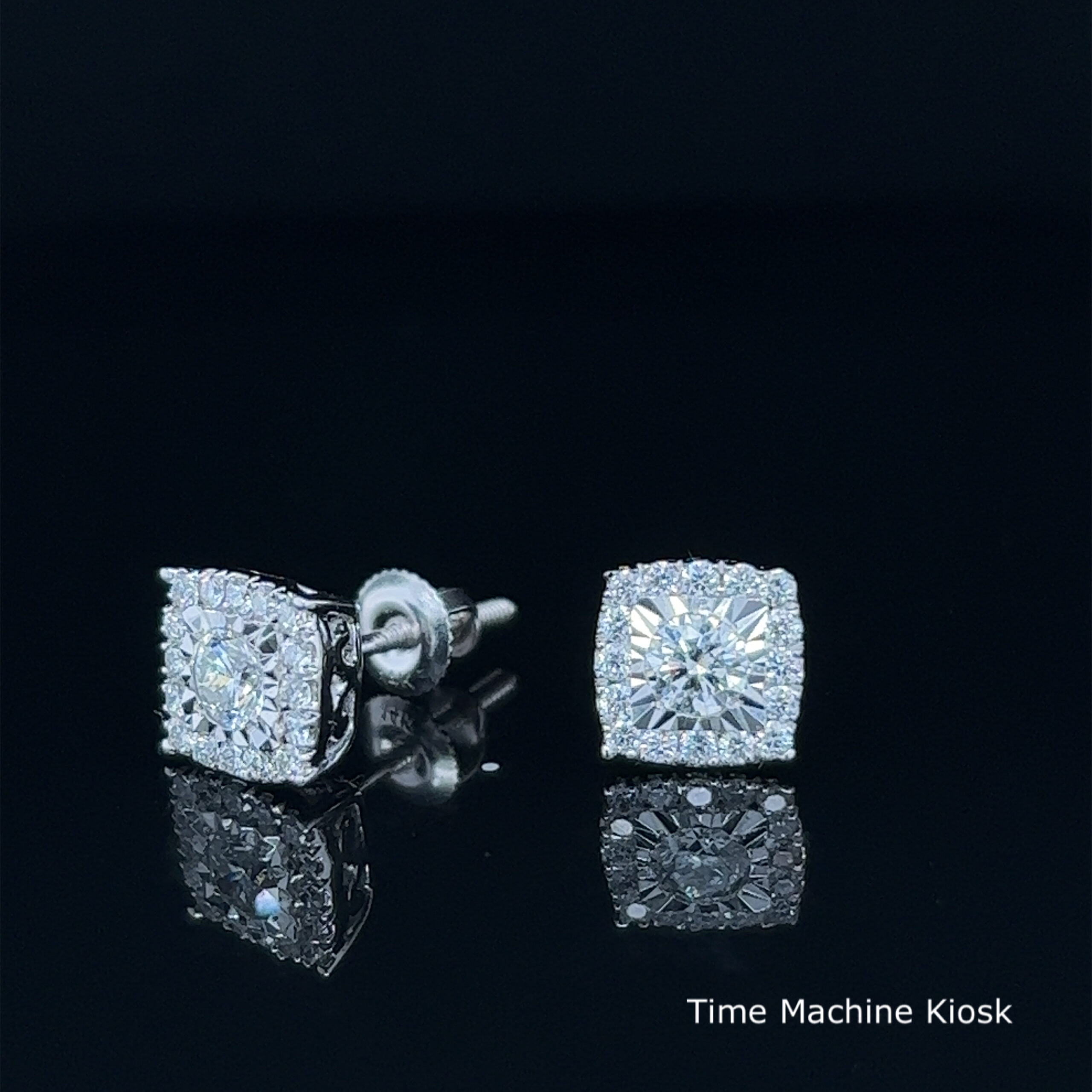 10kt Natural Diamond Earrings