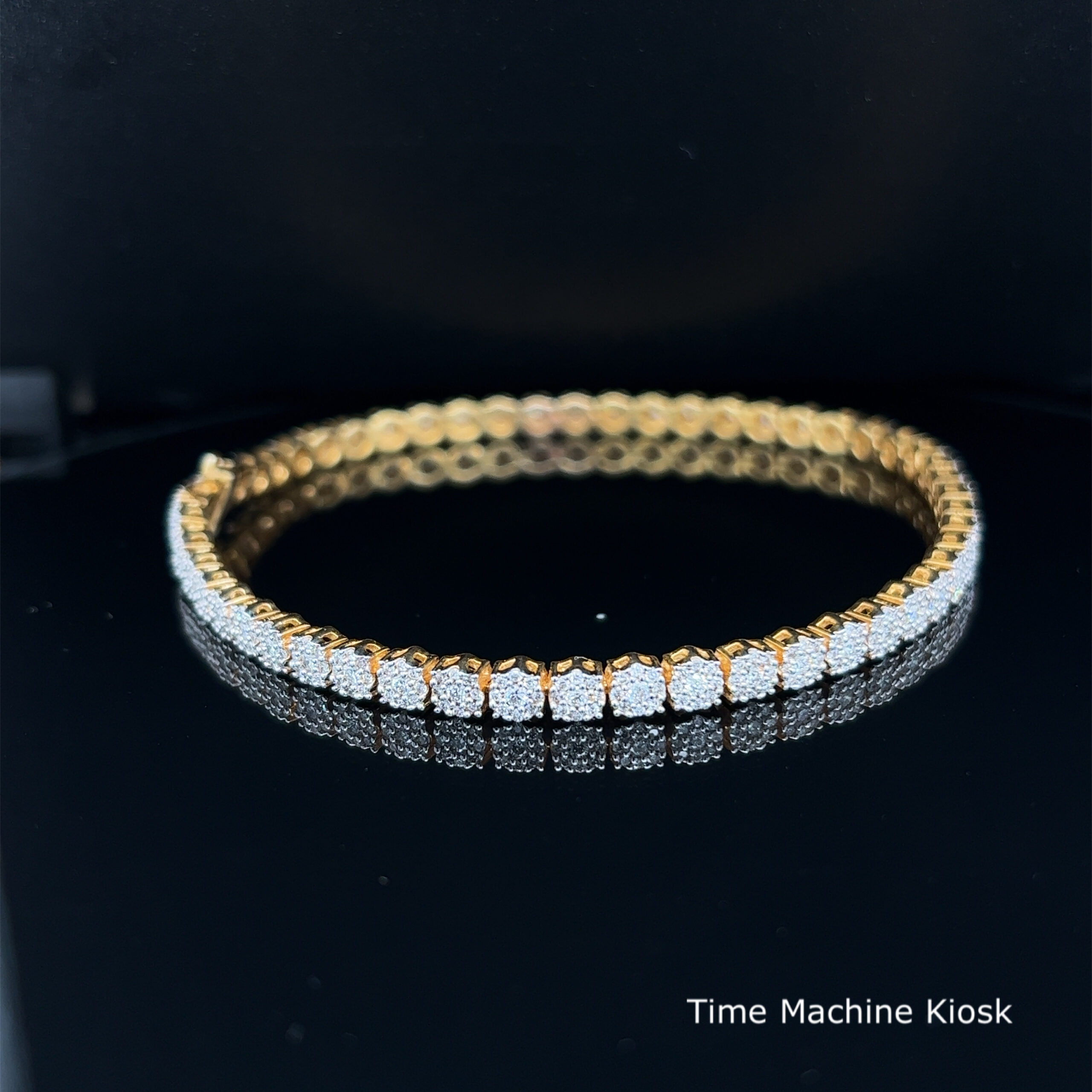 10kt Yellow Gold Natural Diamond Bracelet