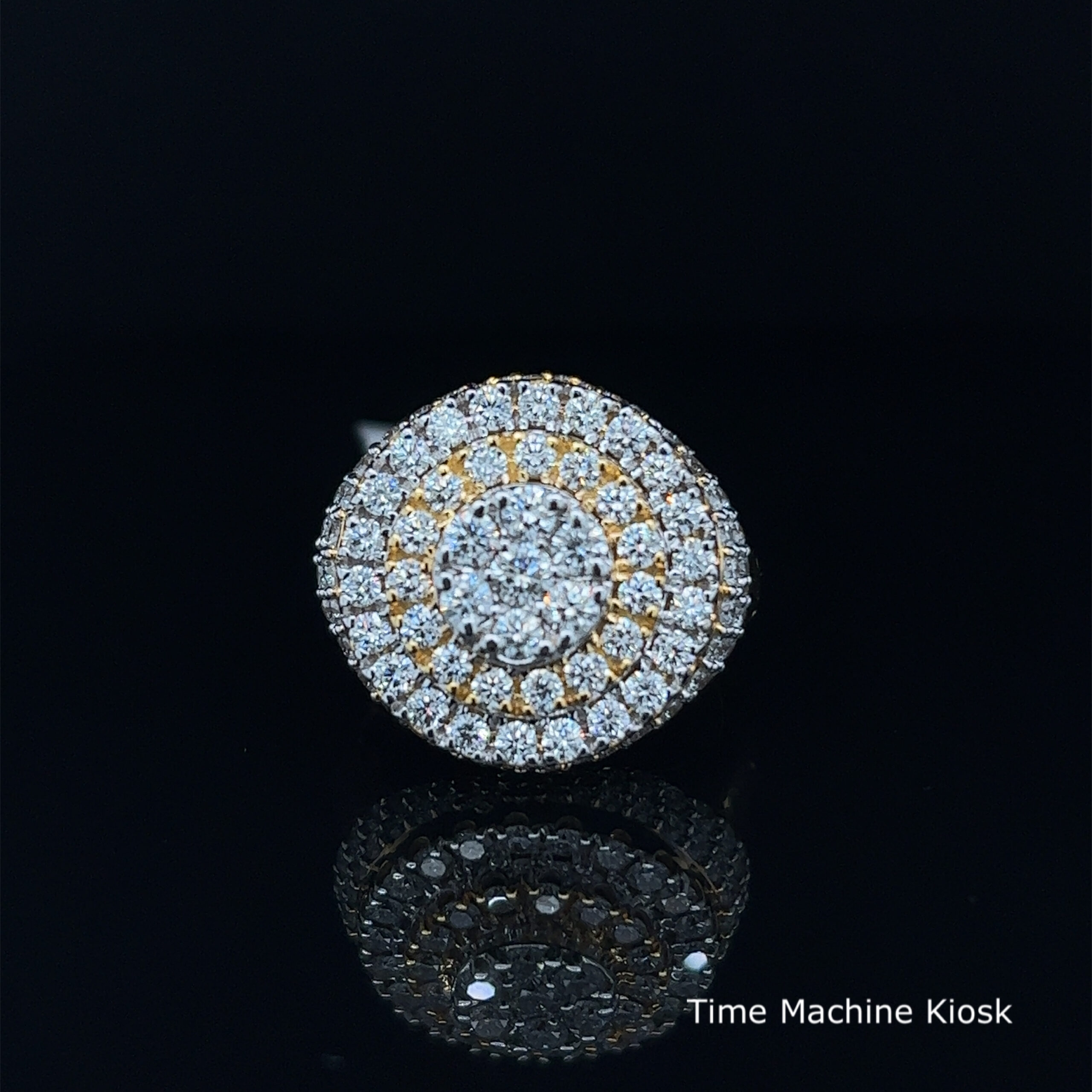 10kt Yellow Gold Ring With Natural Diamonds