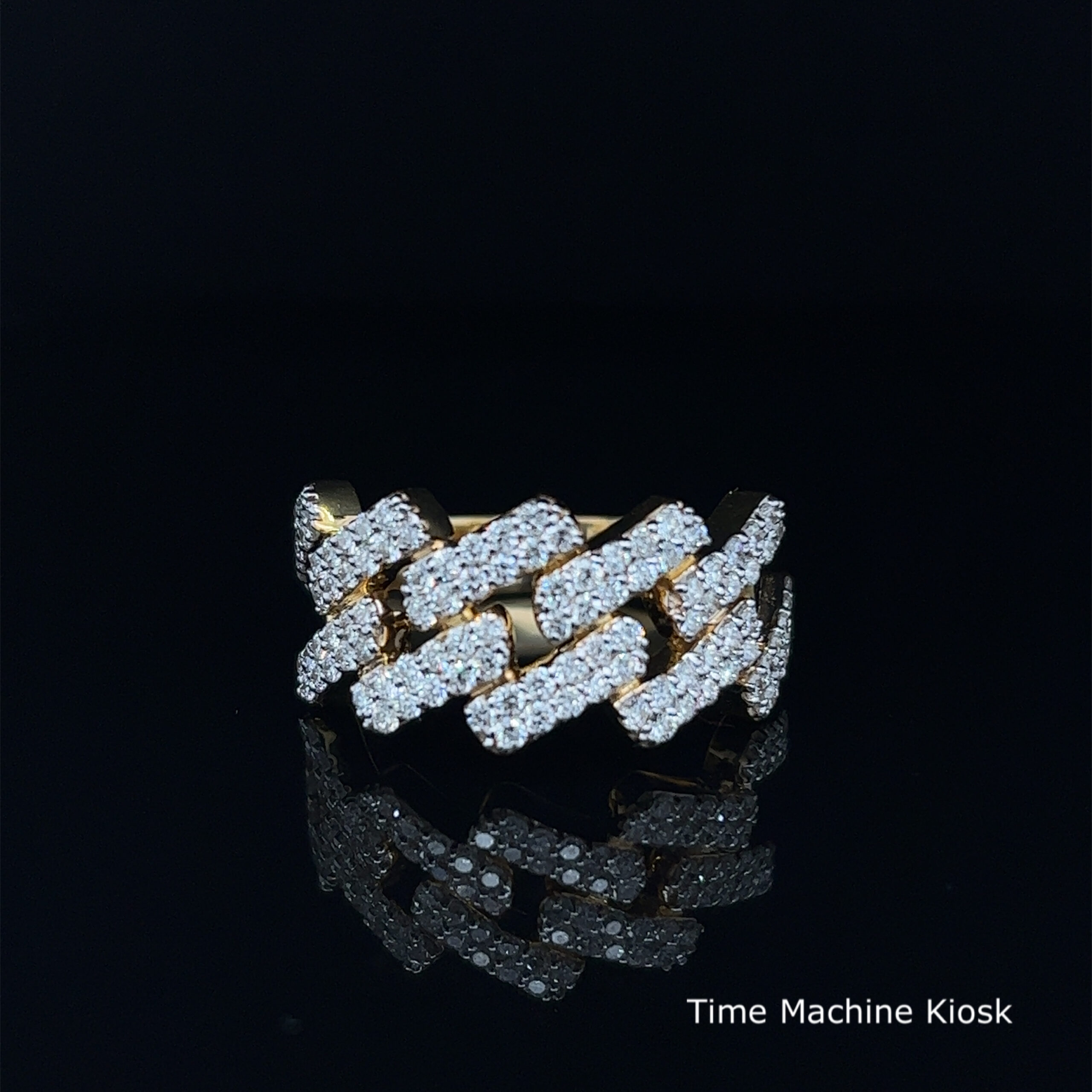 10kt Yellow Gold Ring With Natural Diamonds