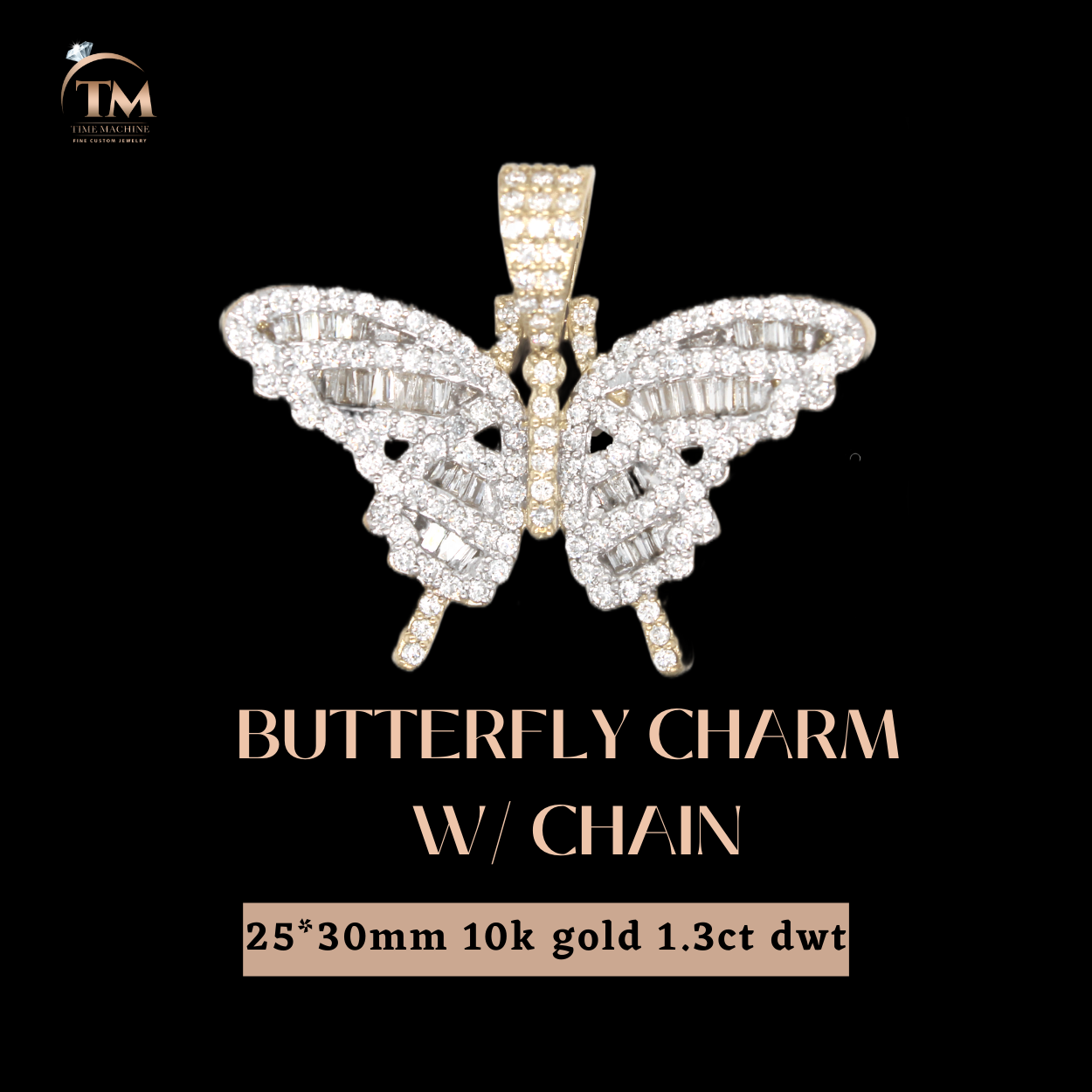 Butterfly charm w/ chain