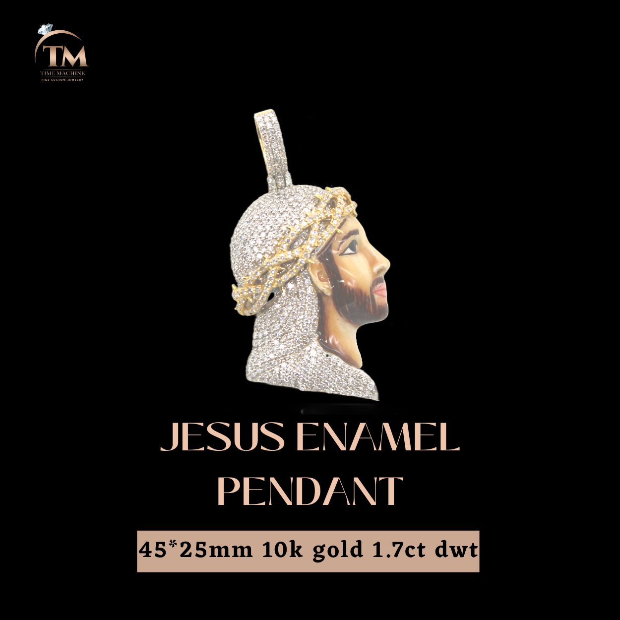 Jesus Enamel Pendant